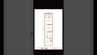 4m x 17m House Plan Design 14x56 Floor Plan Design foryou ytshorts floorplan floor [upl. by Tnafni]