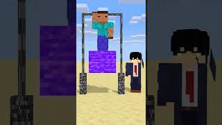 HELP Herobrine To Pull Up With Heavier And Heavier Bedrock friendship shorts trending anime [upl. by Akimyt397]