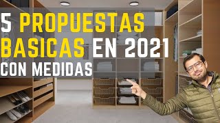 Vestidores modernos  5 PROPUESTAS PARA 2021 [upl. by Ijat]