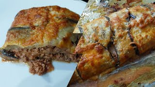 Τέλειο Ρολό Μελιτζάνας με Κιμά  Eggplant roll with minced meat  Alena Kitchen [upl. by Ennasirk]