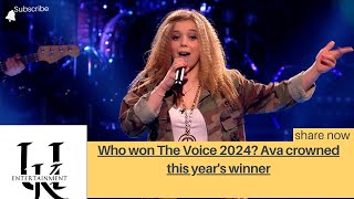 Who won The Voice 2024 Ava crowned this years winner [upl. by Schaumberger]