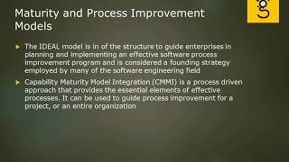 10Maturity amp Process Improvement Models [upl. by Flight]