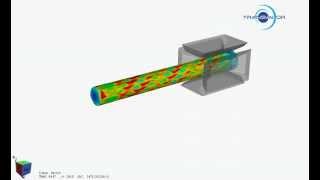 Cogging simulation of a rod by forging machine  FORGE® [upl. by Sidonia]