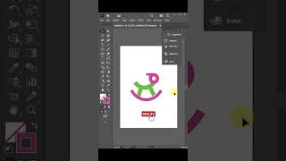 Innovative Logo Design Techniques Using Illustrator trendingshorts shortsfeed [upl. by Aluin]