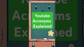 Understand Youtube Acronyms 🤓 shorts youtube viral how [upl. by Brodie337]