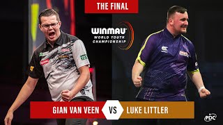 INCREDIBLE STANDARD Littler v Van Veen  2023 Winmau World Youth Championship Final [upl. by Maice105]