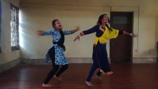 Jhyaaure Dance Practise time at ColzJau jau relaimaDeepa amp chandra [upl. by Maxine]