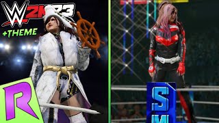 2 Kairi Sane Entrances With THEME  WWE 2K23 [upl. by Eesyak828]