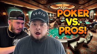 Risking ALL Of Our Money Vs POKER PROS The Lodge [upl. by Dibbell666]