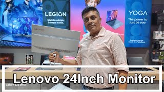 Lenovo monitor Unboxing  2 4inch 99 SRGB  2024 [upl. by Burkhardt]