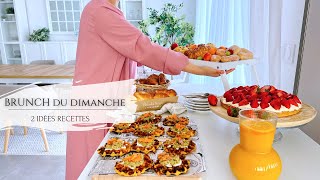 🍓BRUNCH du DIMANCHE 🧇 2 Idées de RECETTES simples pour un Brunch réussi 🥞 [upl. by Aikahs]