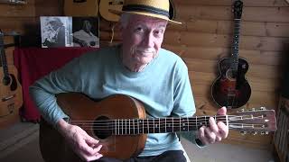 quotCow Hookin Bluesquot Fingerpicking Blues Lesson Mississippi John Hurt  TAB avl [upl. by Hajan]