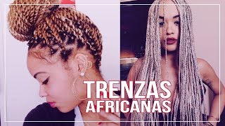 Trenzas Africanas  Peinados Tendencias Mujer Estilo Urbano [upl. by Anuahsed]