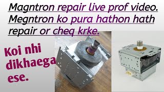 Magnetron repair live cheq karke pura heat karke part 4 [upl. by Anileba]