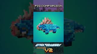 Star Odyssey  Pigs comparison StarOdyssey Minecraft Pixelart bedrock pig blockbench scifi [upl. by Geneva]