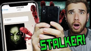 UNO STALKER FUORI DA CASA MIA WhatsApp Horror [upl. by Atiuqihc]