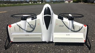 Bills Eflite XVERT VTOL RTF Demo Flight [upl. by Erdna356]