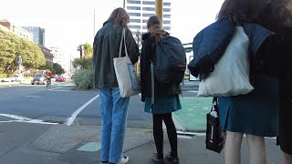 4k Sunny Winter Afternoon Walk  Thorndon  Wellington Station Bus Interchange  August 2023 [upl. by Jules]