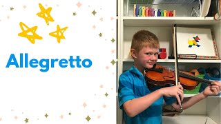 Allegretto  Suzuki Violin Book 1 [upl. by Lentha848]