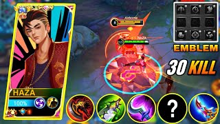 CHOU TOP 1 GLOBAL EMBLEM SET 2023 AND NEW BUILD  CHOU NEW META GAMEPLAY  Mobile Legends [upl. by Bette-Ann522]