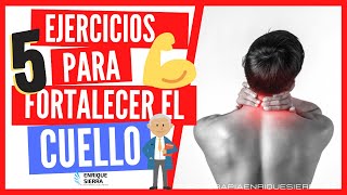 ✅🏋‍♀ 5 ejercicios para FORTALECER el CUELLO para HACER EN CASA🏠 [upl. by Lletram785]