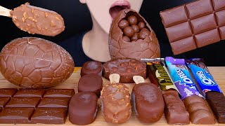 ASMR MAGNUM MALTESERS CHOCOLATE ICE CREAM MUKBANG チョコレートアイスクリーム咀嚼音 몰티져스 초콜릿 먹방Cokelat EATING SOUNDS [upl. by Llevra855]