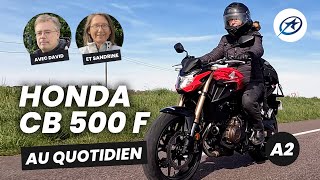 Honda CB 500 F  Essai 2022 avec avis passager [upl. by Deeanne]