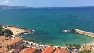 Overview on Pizzo Calabro beach South Italy [upl. by Sunshine]