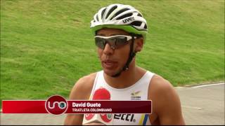 David Guete va por Colombia a triatlón de Aruba [upl. by Nylevol]