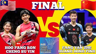 FINAL🇲🇾Hoo Pang RonCheng Su Yin VS 🇨🇳Fang Yan ZheHuang Dong Ping🔥‼️ China Masters 2024 [upl. by Carilla]