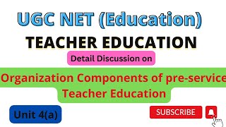 organization of components of preservice teacher educationeducation ugcnetexam paper2 [upl. by Stalk]