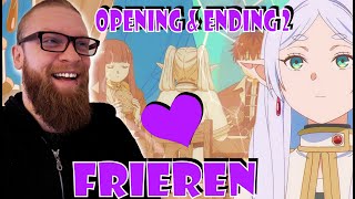 NEW Frieren Beyond Journeys End Opening and Ending Reaction [upl. by Olotrab]