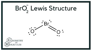 BrO2 Lewis Structure Bromate ion [upl. by Wylma]