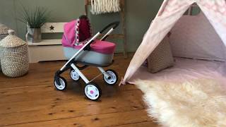 Poppenwagen Smoby Quinny 3in1 trendy [upl. by Legin651]