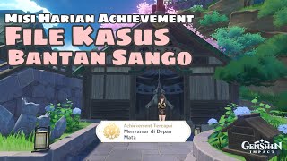 Misi Harian File Kasus Bantan Sango  Hidden Achievement quotMENYAMAR DI DEPAN MATAquot Genshin Impact [upl. by Atikim679]