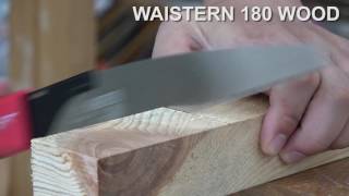 Japanese Kataba saw ZETSAW Waistern 180 wood [upl. by Edelsten]