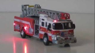 HO Scale Fire Truck with flashing LED lights [upl. by Rosamund26]