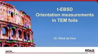 tEBSD  Orientation Measurements in TEM Foils [upl. by Boelter]