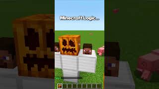 Minecraft golems logic minecraft shorts [upl. by Nallac]