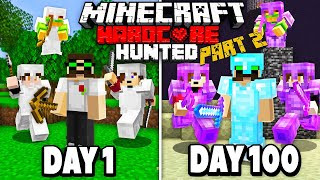 Can I Survive 100 Days in Hardcore Minecraft Whilst being Hunted 3 Hunters Edition Day 51100 [upl. by Bathsheeb]