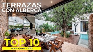 MEJORES TERRAZAS con ALBERCA de 2023  quotLA 1 es UN OASIS en MÉRIDAquot  TOP 10  Obras Ajenas [upl. by Intruoc685]