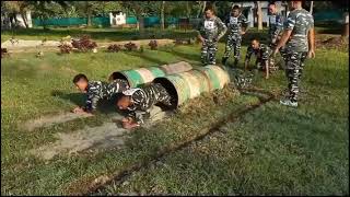 CRPF commando traning 10 BN Howly Assam crpf army crpfsi police motivation [upl. by Ranitta]