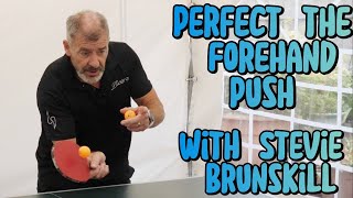 Perfect the Forehand Push  Table Tennis Tips [upl. by Imorej]