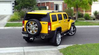 CUSTOM 07 HUMMER H3 PULLING IN [upl. by Nelram261]