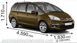 citroen c4 grand picasso dimensions [upl. by Adniles]