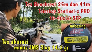 Tes akurasi di jarak 25 dan 41 meter JMS Slug 142 gr [upl. by Siroval]