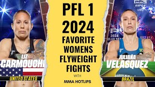 PFL1 2024 LIZ CARMOUCHE vs JULIANA VELASQUEZ REMATCH [upl. by Valdes]