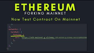 Forking Ethereum Blockchain Network Locally  How To Use Hardhat Network That Forks Mainnet [upl. by Joses669]