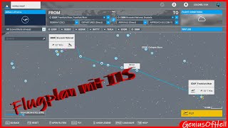 Tutorial für Einsteiger MSFS Flugplan mit ILS Unterstützung [upl. by Nawk]