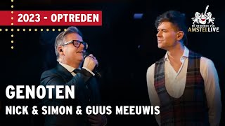 Simon Keizer Nick Schilder amp Guus Meeuwis  Genoten  De Vrienden van Amstel LIVE 2023 [upl. by Karil]